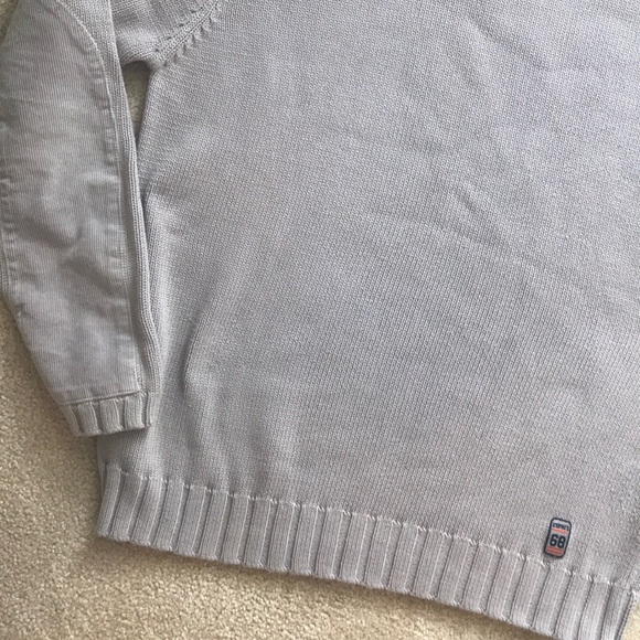 Esprit Gray Knit and Corduroy Crew Neck Sweater - Picture 3 of 6